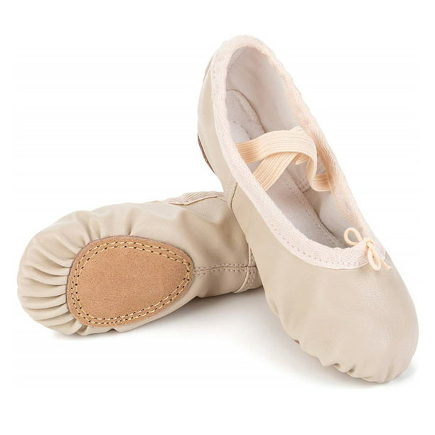 Womans Pu Ballet Dance Shoes with Split Soft Sole 